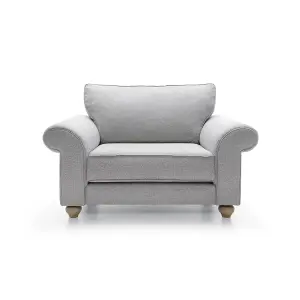 Ingrid Collection Cuddle Chair in Light Grey