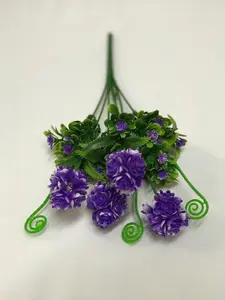 Best Artificial 34cm Purple Hydrangea Flower Spray for display planter