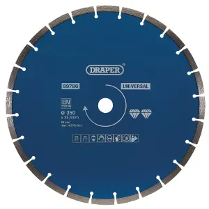 Draper  Segmented Diamond Blade, 350mm 99786