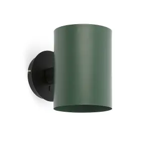 Luminosa Guadalupe Wall Light Black,Green, E27