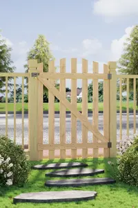 Outdoor Garden Border Fence Gate Elegant Entrance to Patio,Yard, and Garden