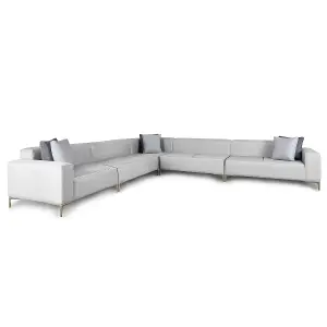 Emelda Grace Cloud Large Corner Sofa - Grey