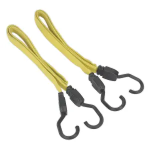 Sealey Flat Bungee Cord Set 2pc 910mm BCS18