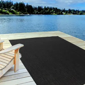 Ecology Collection Outdoor Rugs in Black 500B