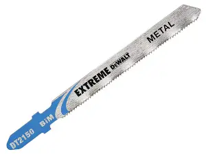 DeWalt DT2150 Extreme T Shank Metal Cutting Jigsaw Blades - Pack of 3 for Precision Cutting