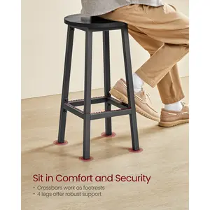 Hemel Bar Stool (Set of 2) Black