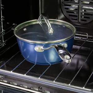 Blackmoor 67459 Ovenproof Blue Pro 18cm Saucepan With Lid