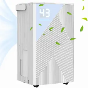 12L Day Dehumidifier with Automatic Humidity Sensor & Display 24 Hour Timer