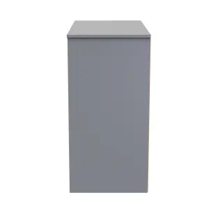 Taunton 3 Drawer Deep Chest in Uniform Grey Gloss & Dusk Grey (Ready Assembled)