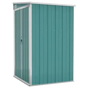 Berkfield Wall-mounted Garden Shed Green 118x100x178 cm Galvanised Steel