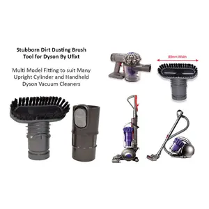 Stubborn Dirt Dusting Brush Tool And Adaptors Kit for Dyson Vacuum Cleaners by Ufixt