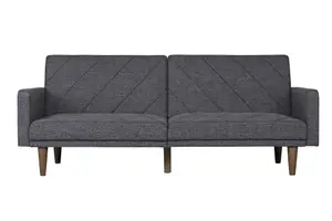 Paxson Clic Clac Sofa Bed in Grey Fabric