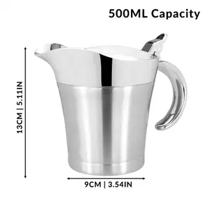 Stainless Steel Gravy Boat - 500ml