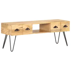 Berkfield TV Cabinet 120x35x45 cm Solid Mango Wood