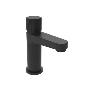 Manga Matt Black Basin Mixer Tap