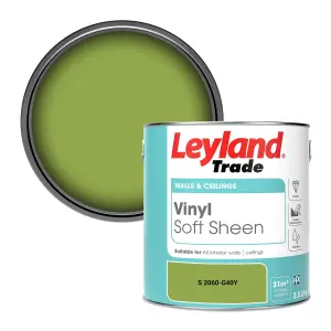 Leyland Trade Vinyl Soft Sheen Walls & Ceilings Emulsion Paint (S 2060-G40Y) - 2.5L