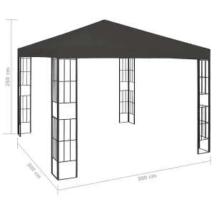 Berkfield Gazebo 3x3 m Anthracite