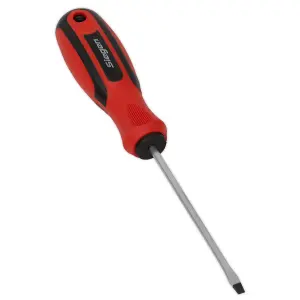 Sealey Screwdriver Slotted With Contoured Soft Grip Handle 3 x 75mm S01171