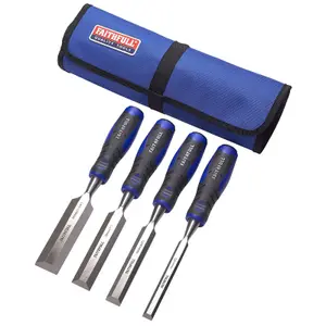 Faithfull Bevel Edge Chisel Set of 4 13mm - 32mm Wood Working Kit