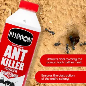 Nippon Ant Killer Powder 500g Long Lasting Insect Control for Indoor and Outdoor