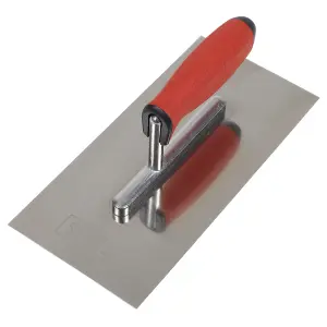 Sealey Stainless Steel 270mm Plastering Trowel Rubber Handle Soft Grip T7800