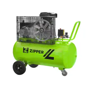 Zipper COM90-10 Air Compressor Belt Drive 90ltr 10 Bar 354 l/min 2200w 240v