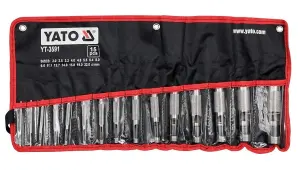 Yato 15 pcs hollow punch set, 2-22mm (YT-3591)