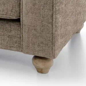 Ingrid Collection Cuddle Chair in Taupe