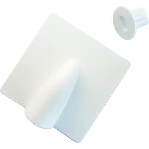 White Brick Buster & 8mm Bush Cable Hole Cover Kit Outdoor Twin Shotgun Tidy