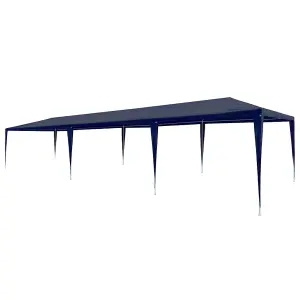 Berkfield Party Tent 3x9 m PE Blue