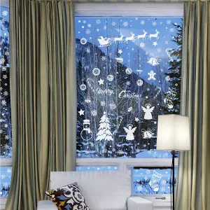 Walplus All White Winterland Snowflakes Window Clings Rooms Décor