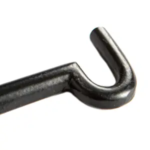 Hammer & Tongs - Ornate Cabin Hook and Eye - W225mm - Black