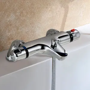 Modern Thermostatic Bath Shower Mixer Tap Set And Kit