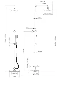 GoodHome Jolina Thermostatic Shower