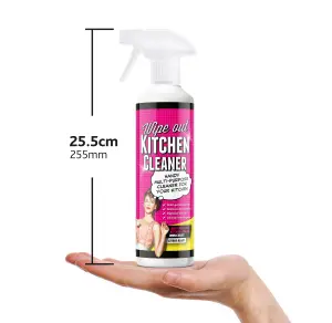 Wipeout - Kitchen Cleaner Daily Spray - Multi-Purpose Degreaser For Surfaces, Removes Dirt, Grease & Grime, Citrus Blast - 500ml