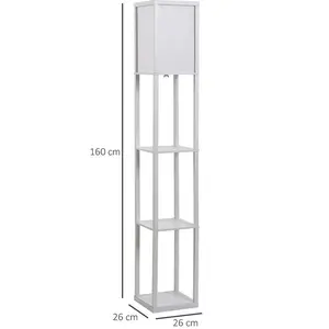 Retweet 160cm Column Floor Lamp White