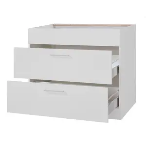 Ameriah kitchen base cabinet White