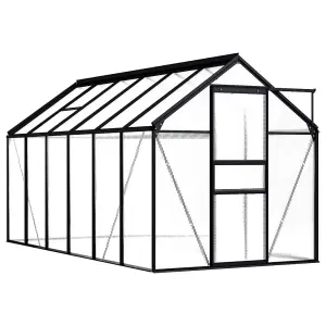 Berkfield Greenhouse Anthracite Aluminium 7.03 m2