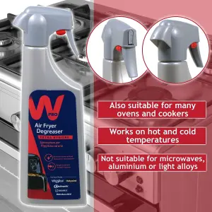 WPRO Air Fryer Degreaser Spray Burnt Food Grease Removal Cleaner C00859160 (500ml)