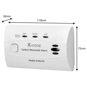 Kidde K10LLCO Wireless Standalone Carbon monoxide Alarm with 10-year sealed battery