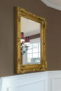 MirrorOutlet Carved Louis Gold Wall Mirror 122 x 91 cm