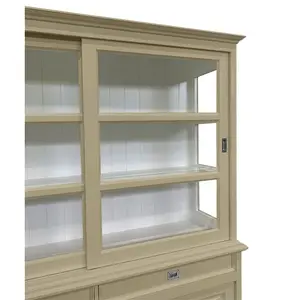 Stiles Display Cabinet Beige