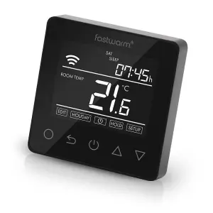 Fastwarm Smart WiFi Thermostat - BLACK (16amp)