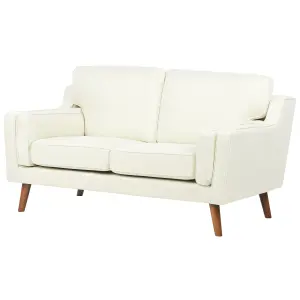 2 Seater Fabric Sofa Off-White LOKKA