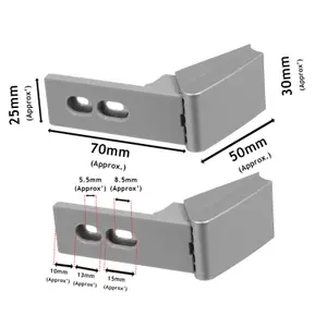 SPARES2GO Door Hinge compatible with Liebherr Fridge Freezer Refrigerator (Pack of 2 Hinges + Fixings)