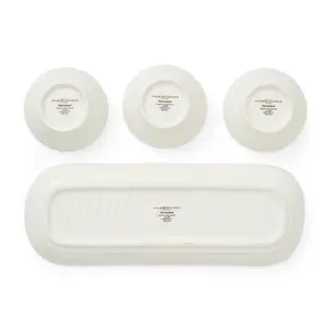 Sophie Conran for Portmeirion Lavandula 3 Bowl & Tray Set Boxed Set-Tray 27.5 x 10cm, Bowls 8cm