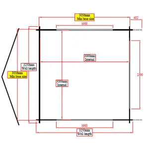 Shire Bere 11x11 ft Apex Wooden Cabin - Assembly service included