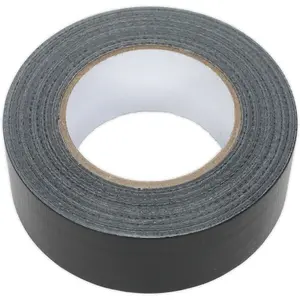 High-Quality 48mm x 50m Black Duct Tape - Easy Tear, Moisture Resistant Seal