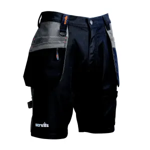 Scruffs Worker plus Black Shorts W32"