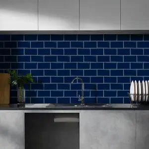 10Pcs Peel and Stick Waterproof Decorative Backsplash Self-Adhesive Wall Tiles for Kitchen and Bathroom (2.5mm T)